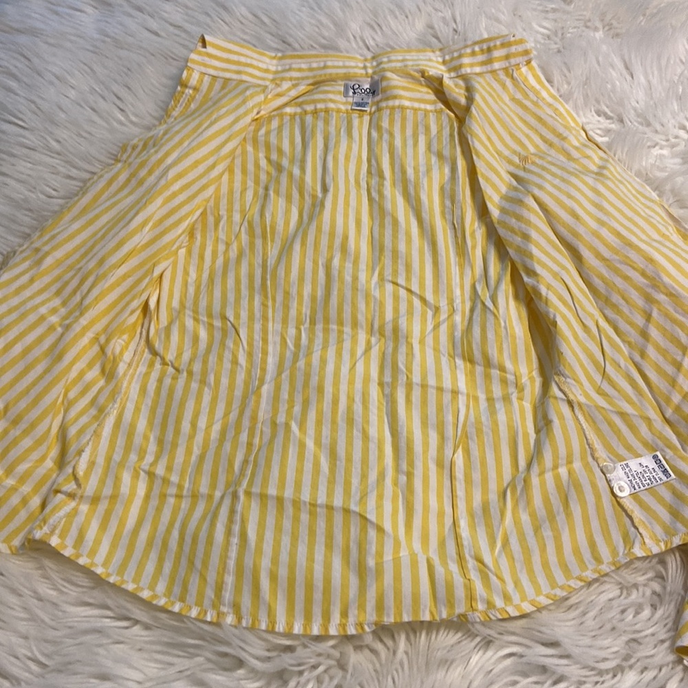 Lilly Pulitzer Vintage Unique Shirt size 2 excellent condition yellow and white - Picture 7 of 12